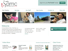 Tablet Screenshot of animalmedicalclinicgg.com